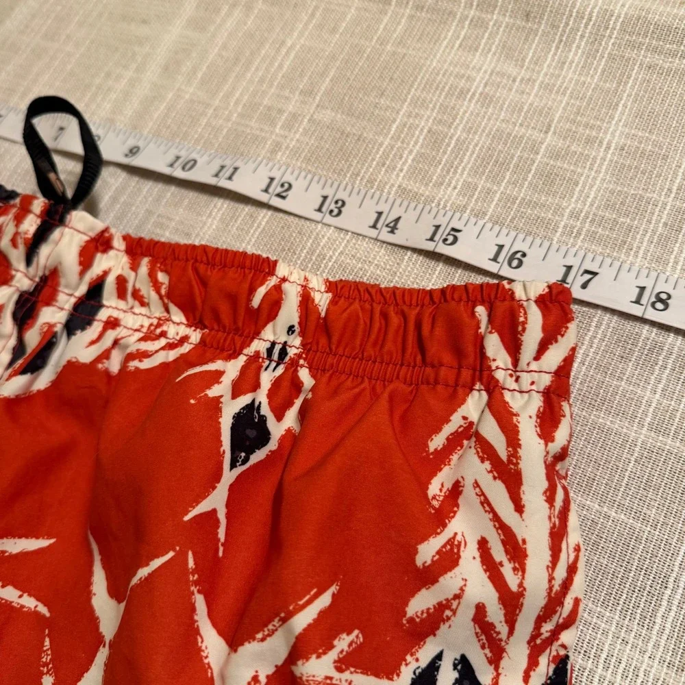 Quiksilver Mens Orange Tribal Fish Print‎ Swim Trunks Board Shorts XL 1502443